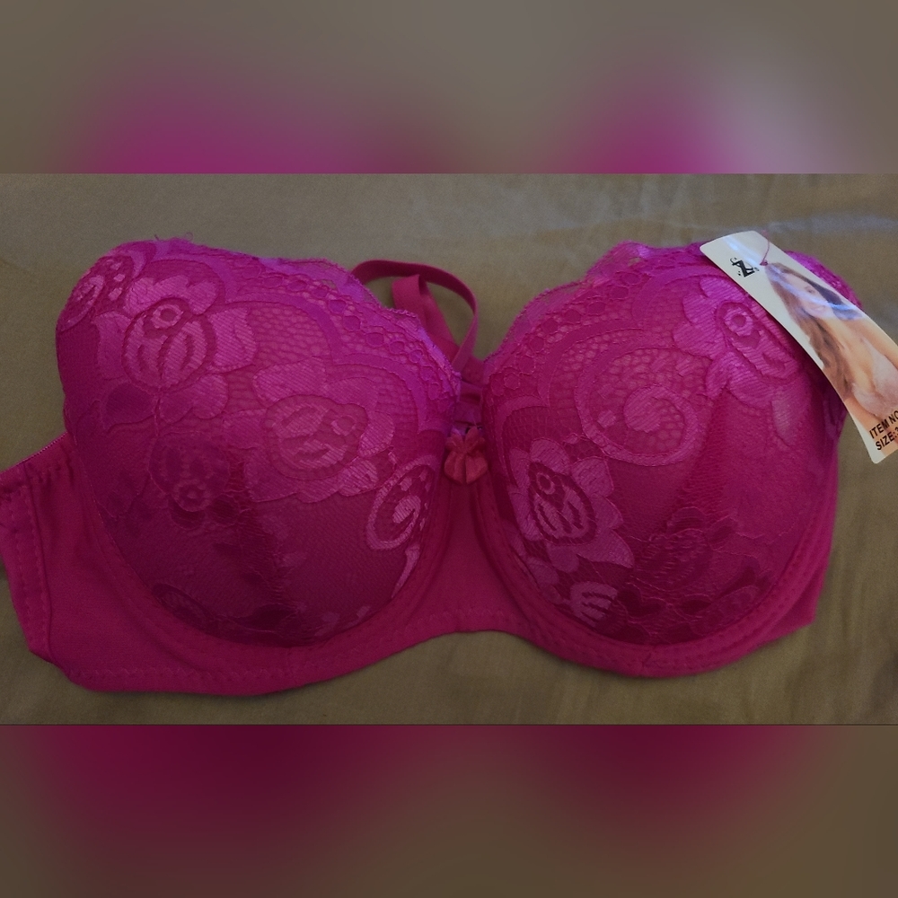 ZC Noir Black ANGELIC BEAUTY WIRED BRA - LINGERIA - Lace bra - Picture 6 of 9